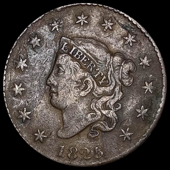 1825 Coronet Head Large Cent LIGHTLY CIRCULATED