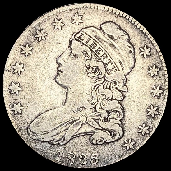 1835 Capped Bust Half Dollar LIGHTLY CIRCULATED