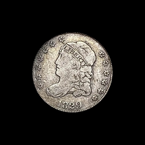 1829 Capped Bust Half Dime LIGHTLY CIRCULATED
