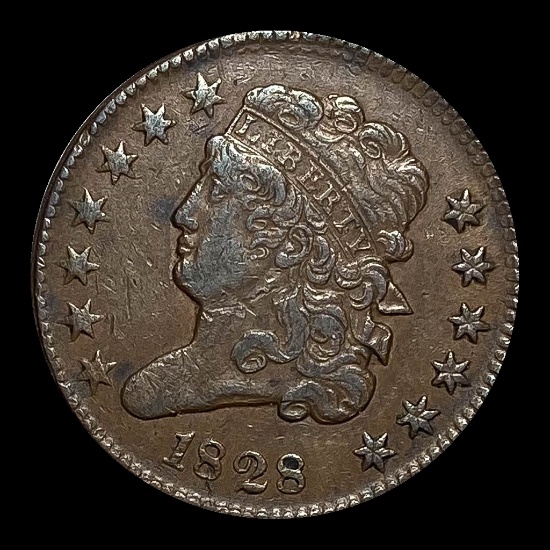 1828 Classic Head Half Cent CLOSELY UNCIRCULATED