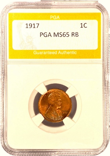 1917 1C PGA MS65 RB