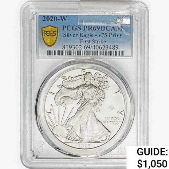 2020-W Silver Eagle PCGS PR69 DCAM
