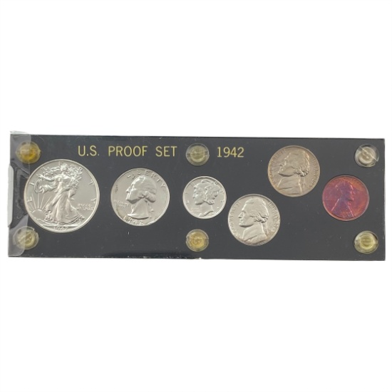[6]1942 U.S. Proof Set 1C-50C