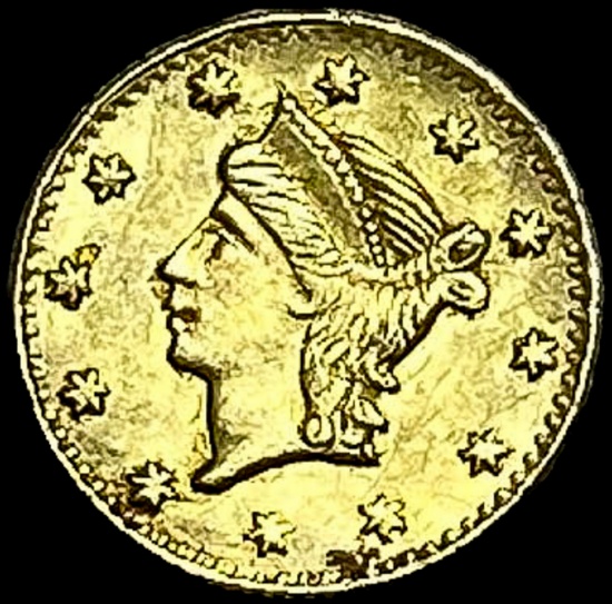California Gold Quarter Dollar Round UNCIRCULATED