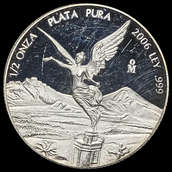 2006 Silver 1/2 Onza Libertad GEM PROOF