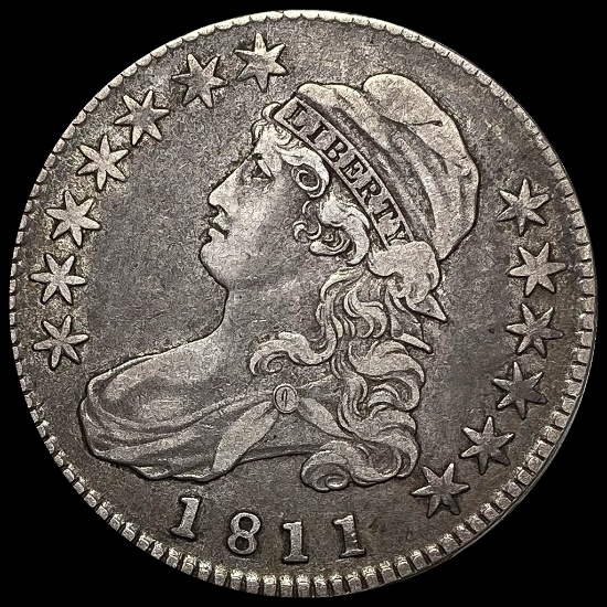 1811 Capped Bust Silver Half Dollar NEARLY UNCIRCULATED