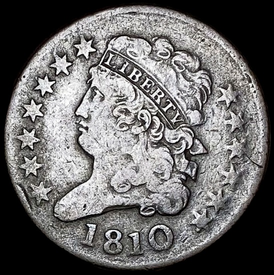 1810 Classic Head Half Cent LIGHTLY CIRCULATED