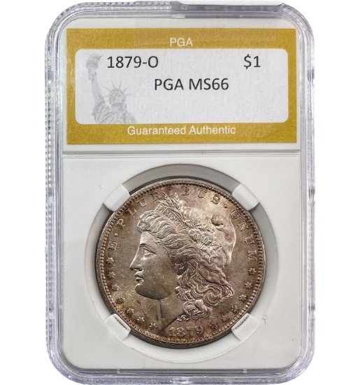 1879-O Morgan Silver Dollar PGA MS66