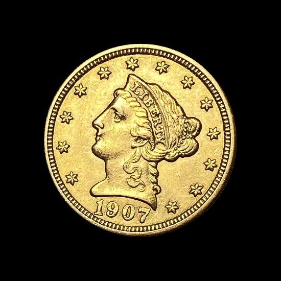 1907 Liberty Head Gold Quarter Eagle $2.50 UNCIRCULATED