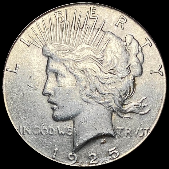 1925-S Silver Peace Dollar CLOSELY UNCIRCULATED