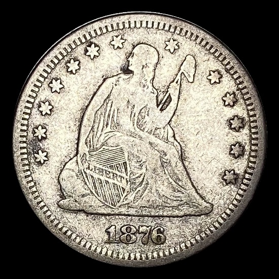 1876-S Seated Liberty Quarter NICELY CIRCULATED