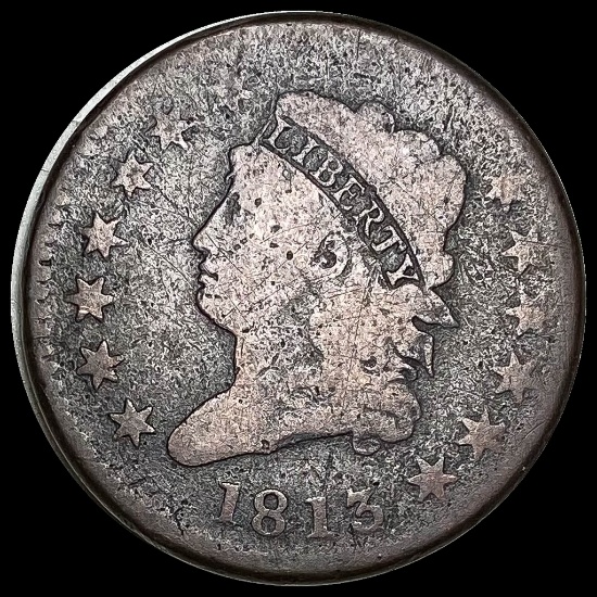 1813 Classic Head Large Cent NICELY CIRCULATED