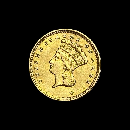 1856 Gold $1 Indian Princess Head Type 2 HIGH GRADE