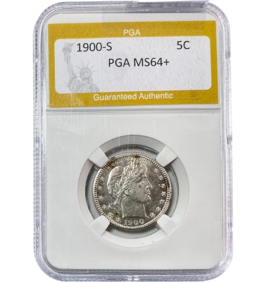 1900-S Barber Nickel PGA MS64+
