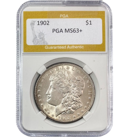 1902 Morgan Silver Dollar PGA MS63+