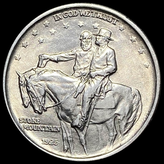 1925 Stone Mountain Silver Half Dollar CHOICE BU