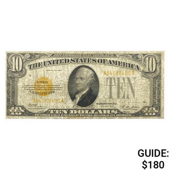 1928 $10 Gold Certificate