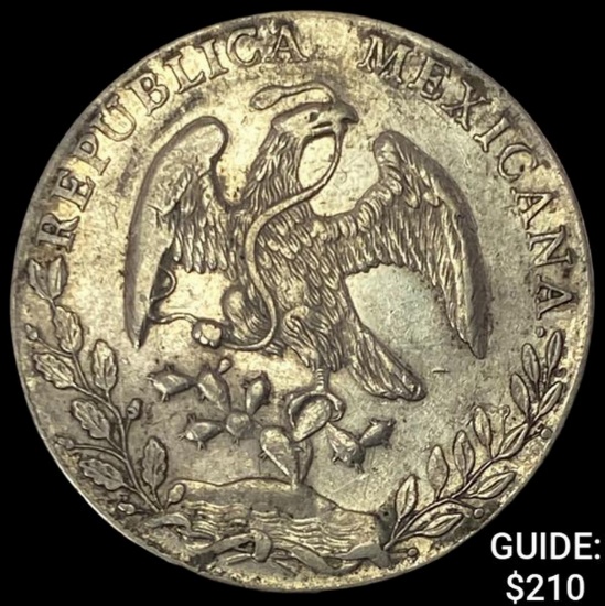 1885Mo MH Mexico Silver 8 Reales CLOSELY UNCIRCULATED
