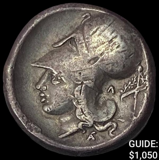 Greek Acarnania Leucas, 350-320 BC Silver Stater NEARLY UNCIRCULATED