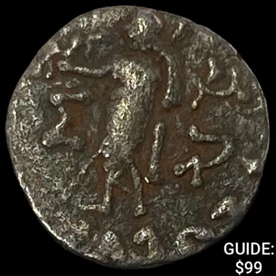 58 BC Biblical Azes I/II 58 BC Silver Drachm NEARLY UNCIRCULATED