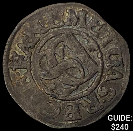 1592-1626 AD Germany Silver Doppelschilling NEARLY UNCIRCULATED