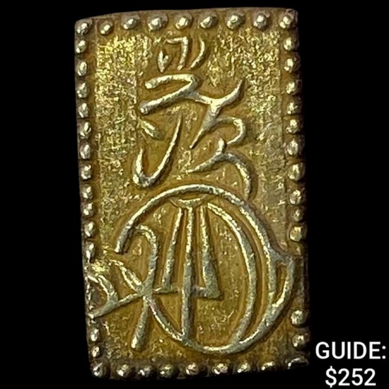 1868-1869 Japan .029oz Gold 2 Bu CLOSELY UNCIRCULATED