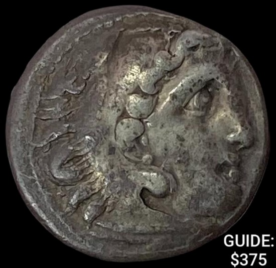 Macedon Alexander III 336-323 Silver Drachm NEARLY UNCIRCULATED
