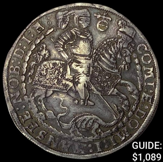 1610 Mansfield Silver Thaler CLOSELY UNCIRCULATED