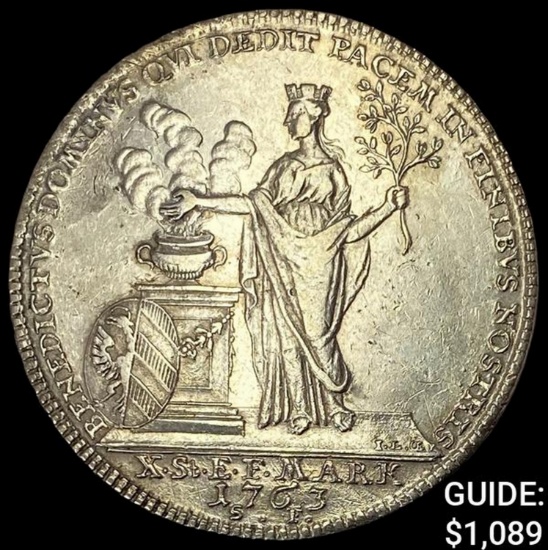 1763 Nuremberg Silver Thaler CLOSELY UNCIRCULATED