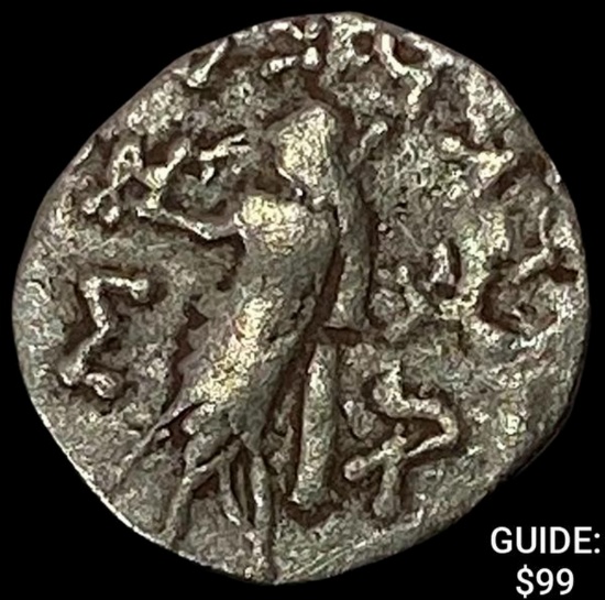 58 BC Biblical Azes I/II Silver Drachm NEARLY UNCIRCULATED