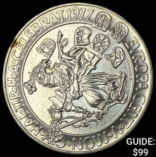 1977 Austria Silver 100 Schilling CHOICE AU