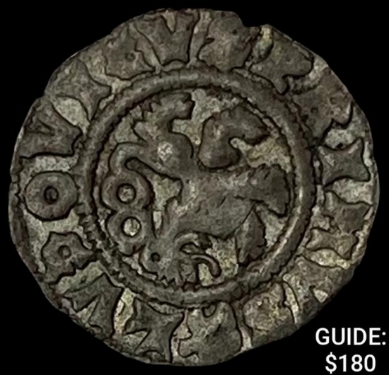 1516-1526 Bohemia Silver Pfennig NEARLY UNCIRCULATED