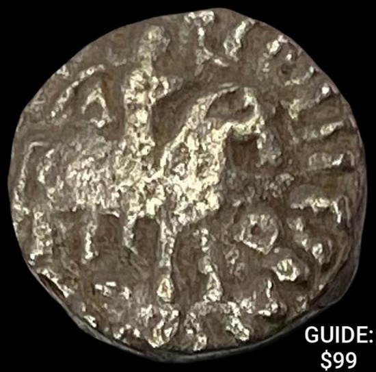 58 BC Biblical Azes I/II Silver Drachm NEARLY UNCIRCULATED