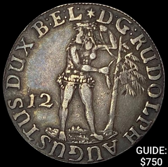 1675 Brunswick Silver 12 Mariengroschen NEARLY UNCIRCULATED