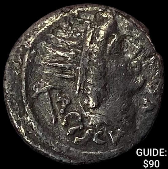 45 BC Roman Imperial Silver Denarius NEARLY UNCIRCULATED