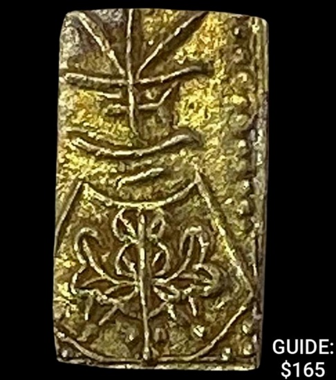 1832-1858 Japan Gold 2 Shu CLOSELY UNCIRCULATED