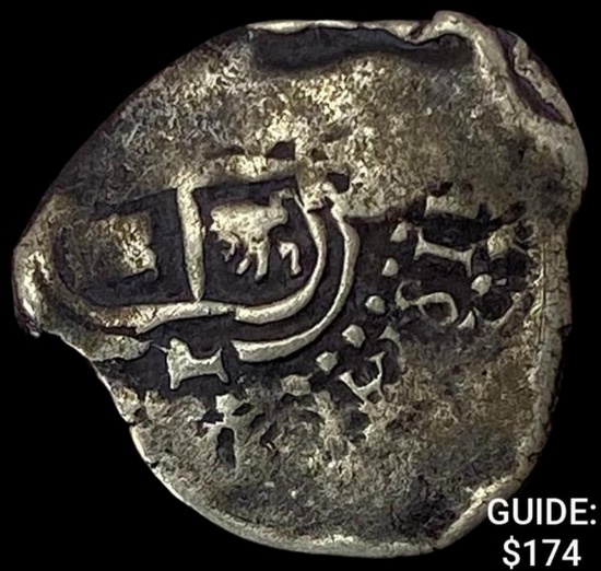 1500s-1600s Spanish Colonial Silver Cob NEARLY UNCIRCULATED