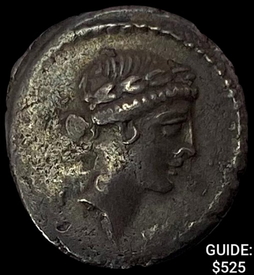 Roman Considius 46 BC Silver Denarius NEARLY UNCIRCULATED