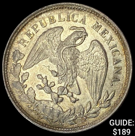 1904Mo AM Mexico Silver Peso CLOSELY UNCIRCULATED