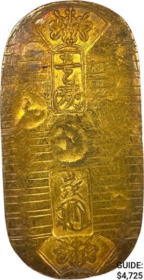 Japan Tempo Era Gold Koban CLOSELY UNCIRCULATED