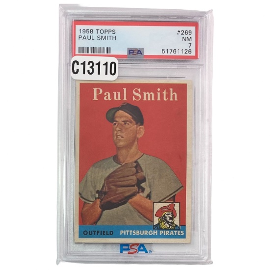 1958 Paul Smith Topps #269 PSA NM7