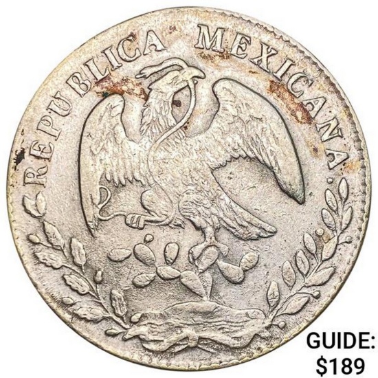 1882Pi MH Mexico Silver 8 Reales CLOSELY UNCIRCULATED