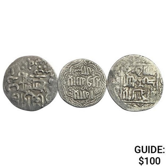 [3]750-1400 Islamic Silver Dirham NEARLY UNCIRCULATED