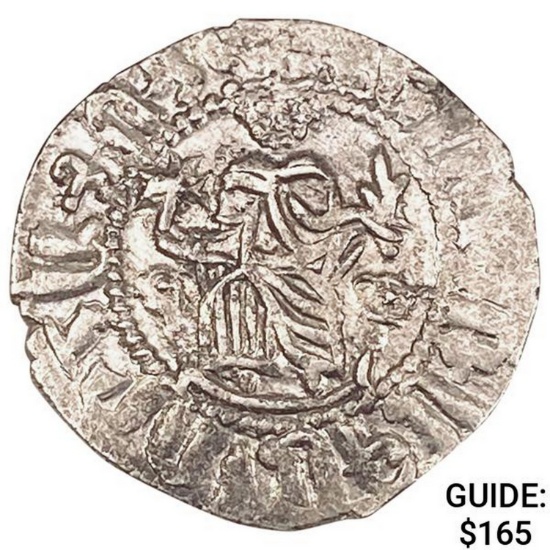 1198-1219 AD Crusades Armenia Silver Tram Levon I CLOSELY UNCIRCULATED