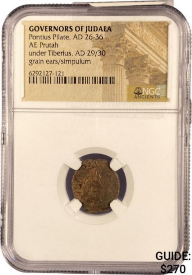 Judaea, Pontius Pilate, AD 26-36 Bronze Prutah