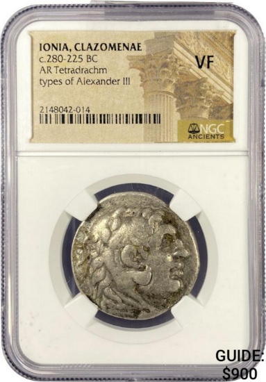 Ionia, Clazomenae BC 280-225 Silver Tetradrachm