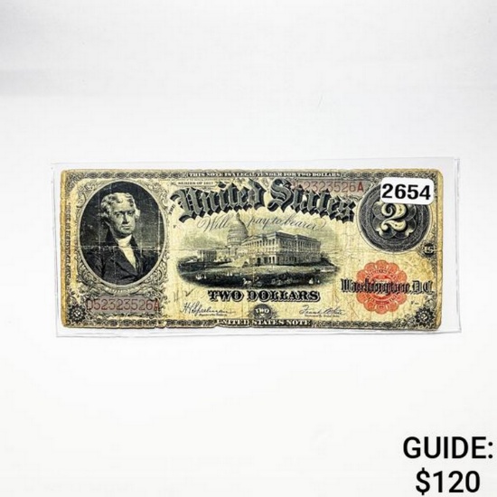 1917 $2 United States Note