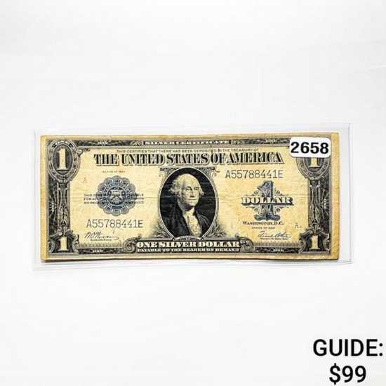 1923 $1 United States Silver Certificate