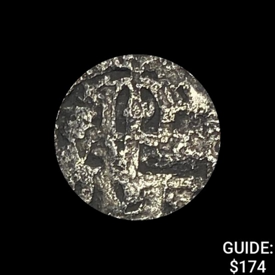 1500s-1600s Spanish Colonial Silver Cob NEARLY UNCIRCULATED