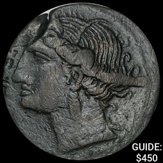 Zeugitania Carthage First Punic War Bronze NEARLY UNCIRCULATED